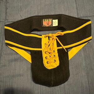 Black and Yellow Athletic Supporter